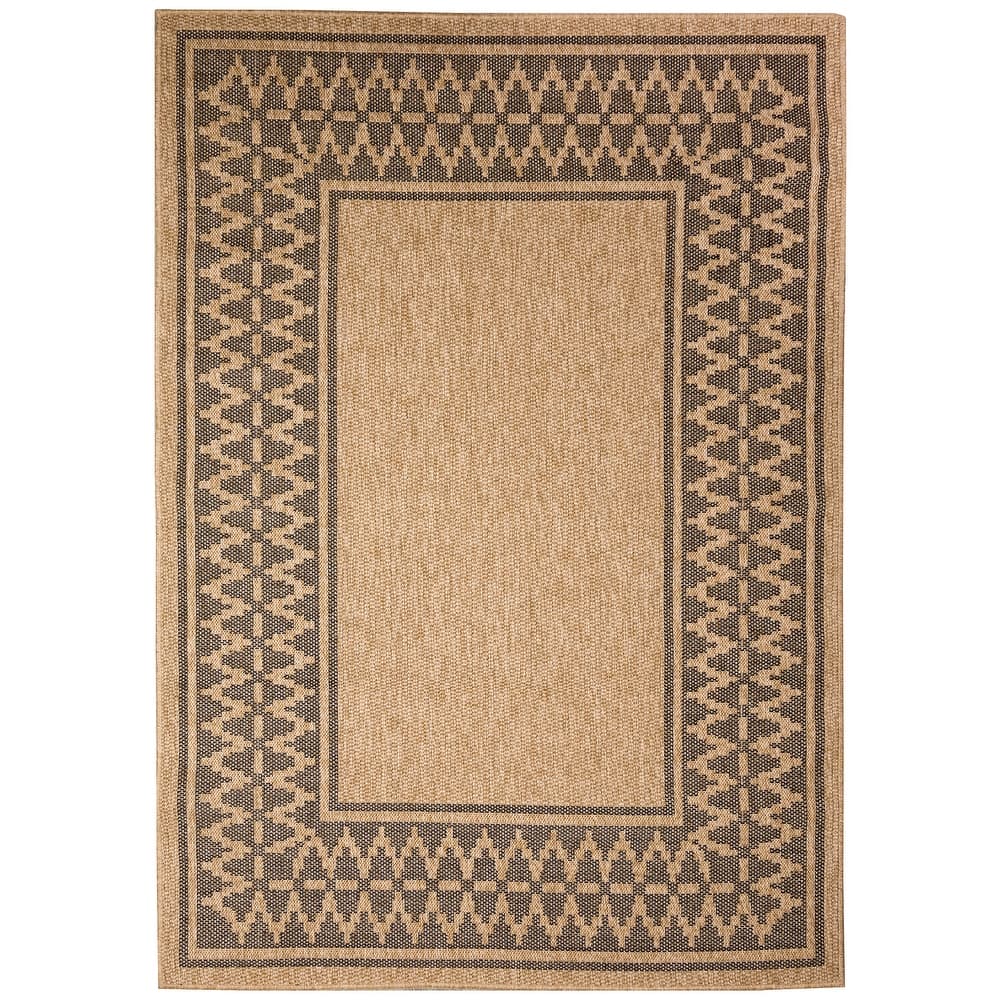 Liora Manne Sahara Diamond Border Indoor/Outdoor Rug