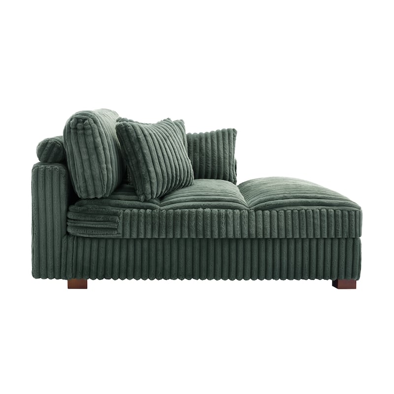 Modern Indoor Chaise Lounge Couch with Pillows