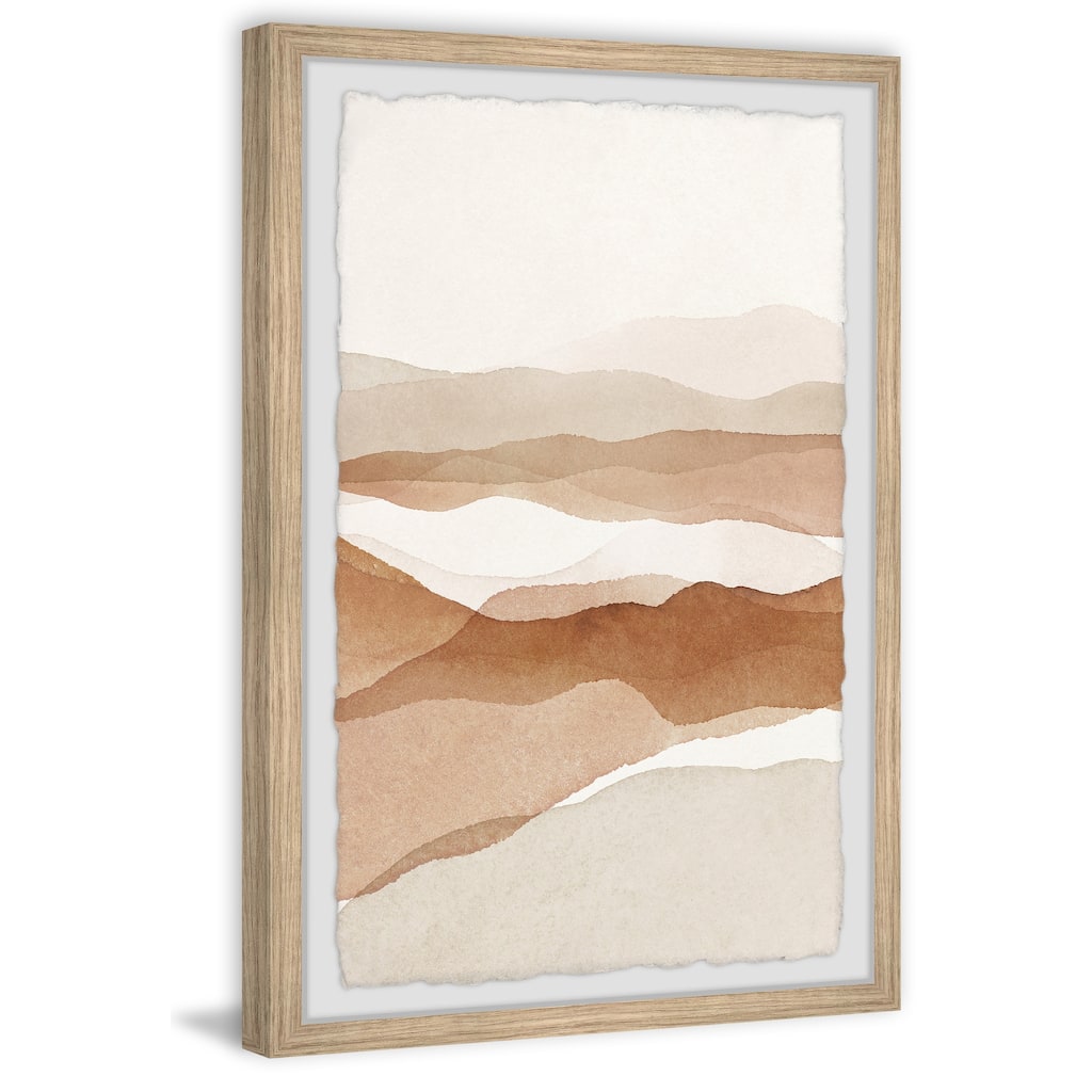 'The Glowing River' Framed Painting Print