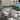 82.7in Outdoor Patio Rectangle Aluminum Wood-Like Dining Table with Umbrella Hole