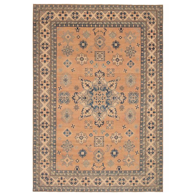 ECARPETGALLERY Hand-knotted Finest Ghazni Copper Wool Rug - 9'7 x 14'1 - Copper - 9'7 x 14'1