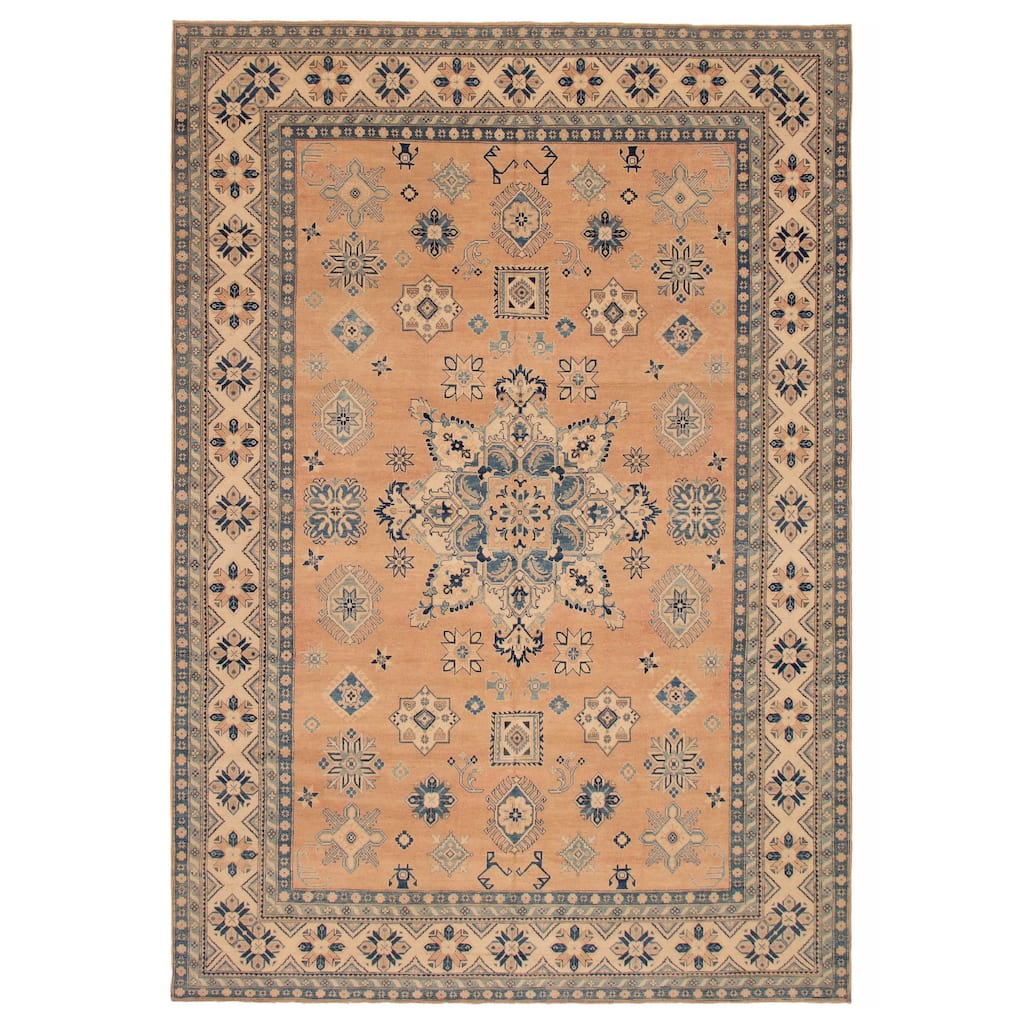 ECARPETGALLERY Hand-knotted Finest Ghazni Copper Wool Rug - 9'7 x 14'1