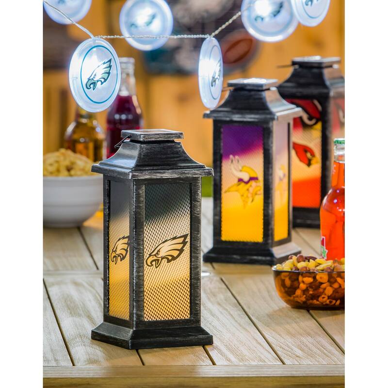 Carolina Panthers 10 in. Indoor/Outdoor Solar LED Garden Lantern