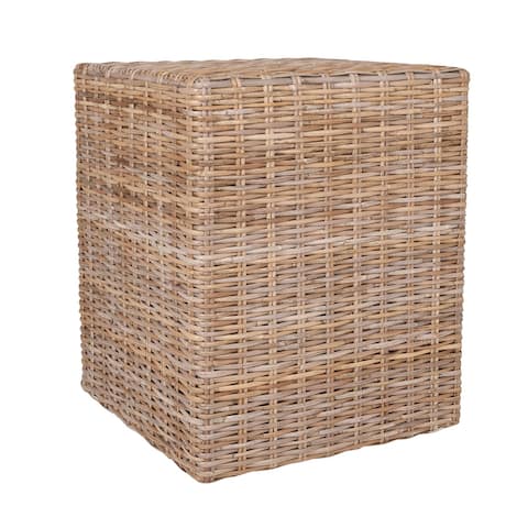 Natural Rattan Cube Table