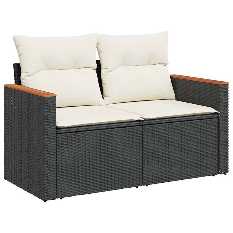 Outdoor Garden Sofa Set with Cushions - 21.7 x 39.4 x 28.7 in