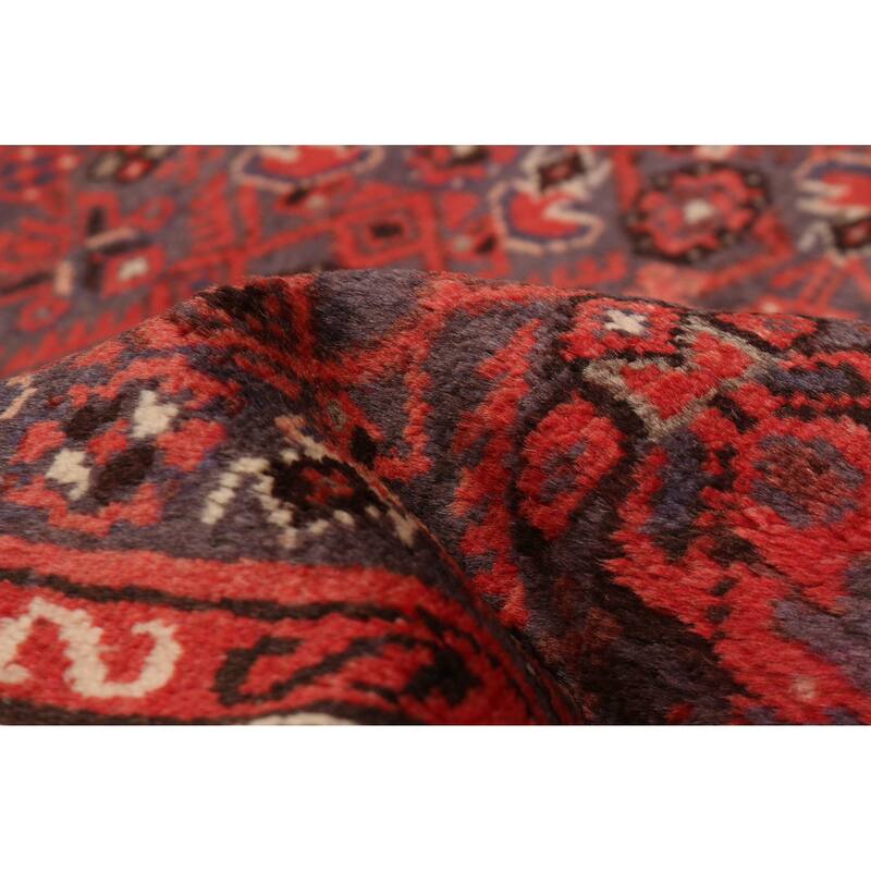 ECARPETGALLERY Hand-knotted Andelz Red Wool Rug - 3'5 x 13'0