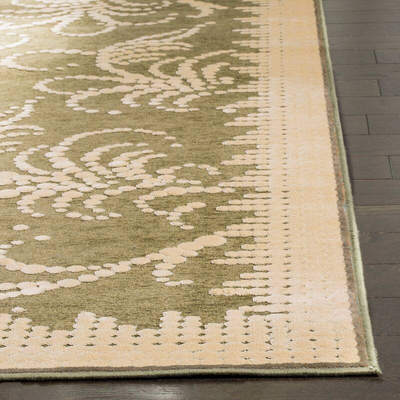 Martha Stewart by SAFAVIEH Handmade Fountain Swirl Viscose Rug