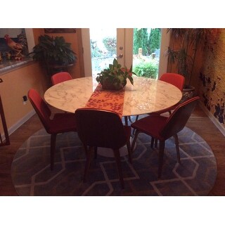 dining lippa marble round table inch