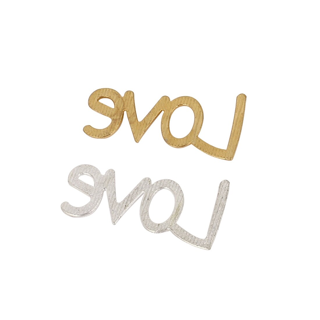 Shop Unique Bargains Alloy Love Words Letters Wedding Photo Wall Decals Door Bag Decor Art Sticker 2pcs Overstock 18425018
