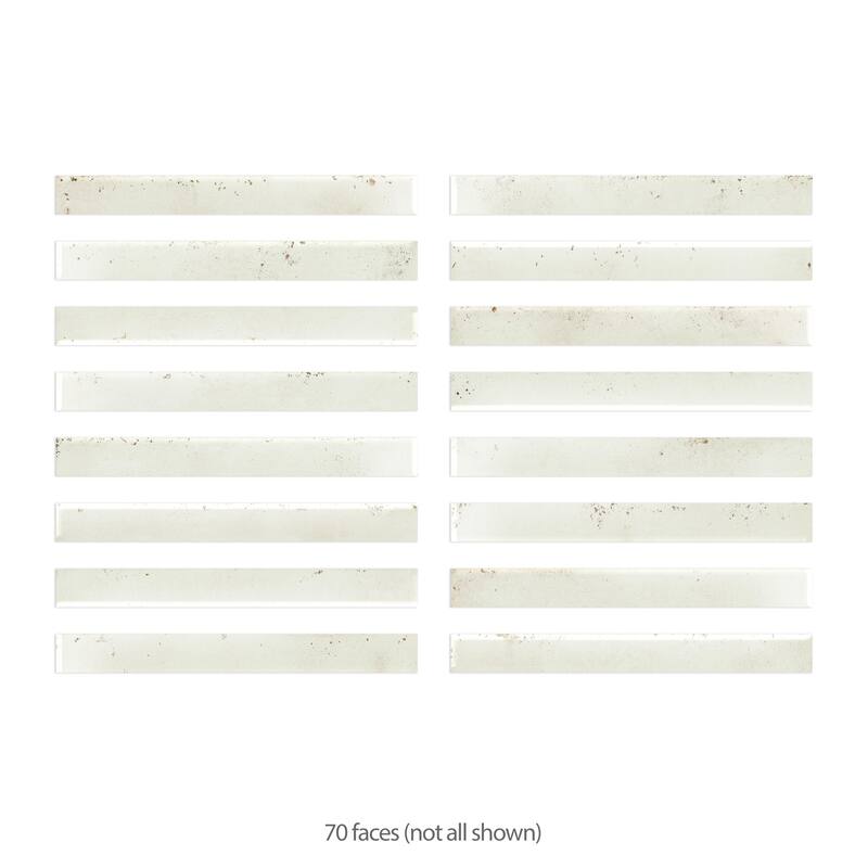 Merola Tile Scottsdale Ivory 1-7/8" x 17-3/4" Porcelain Floor and Wall Tile