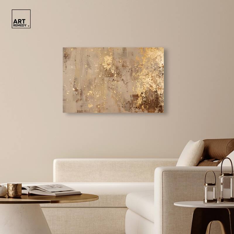 Gilded Dust Canvas by Art Remedy, Gallery Wrapped