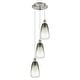 preview thumbnail 39 of 48, Innovations Lighting Endless Possibilities Ballston - Brookhaven Almond - 3 Light 13" Cord Hung Multi Pendant Slate/Brushed Satin Nickel