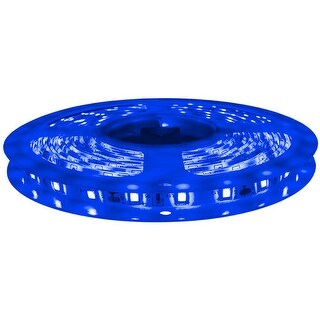 Blue LED Strip Light - 12 Volt - Standard Output (SMD 3528) - Indoor Use (IP22) - 16.4 Feet ...