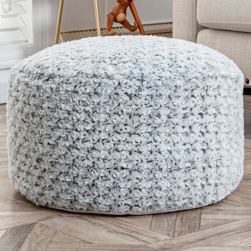 20x20x12 Inches Round Ottoman Pouf (NO Filler)