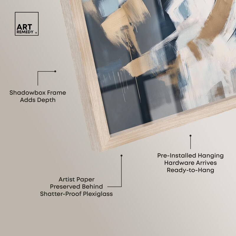 Golden Vortex I Shadowbox by Art Remedy