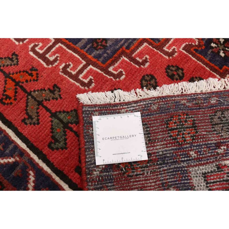 ECARPETGALLERY Hand-knotted Andelz Red Wool Rug - 3'4 x 4'9
