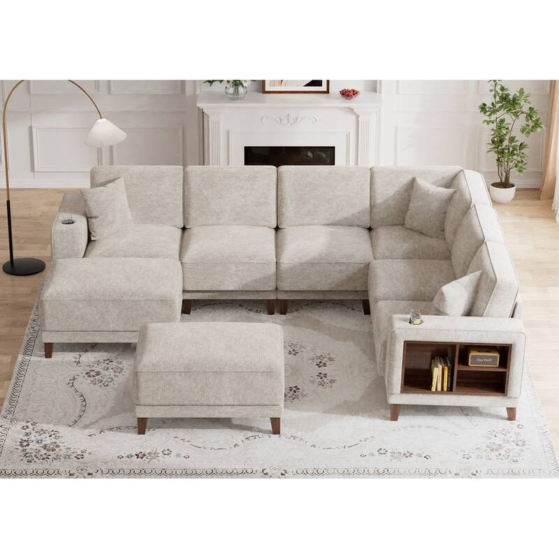 8PCS Modular Flexible Combination Storage Sectional