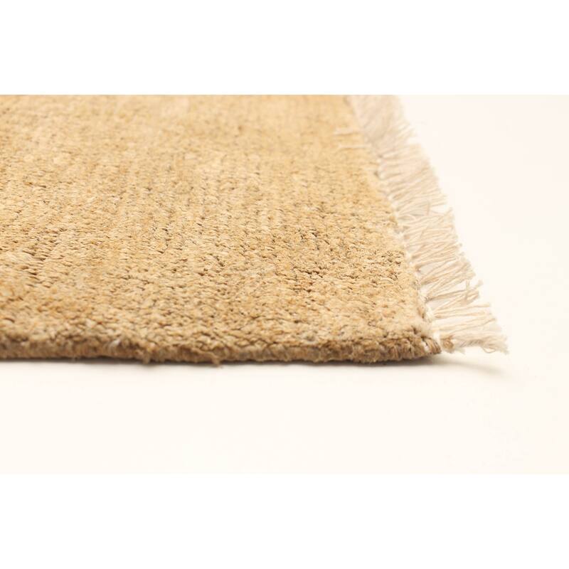 ECARPETGALLERY Hand-knotted Opulence Khaki Jute Rug - 4'7 x 5'9
