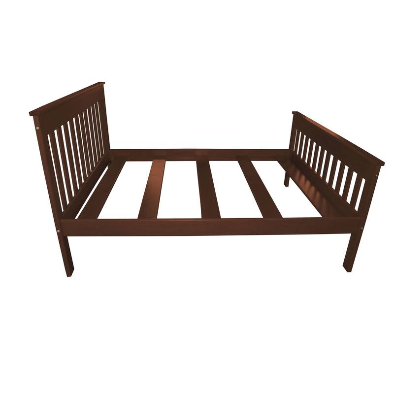 Harmony Solid Pine Queen Bed - Asbury Stain - Queen