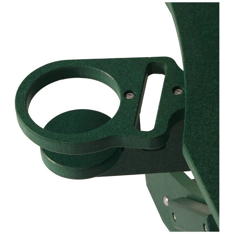 Laguna Outdoor Folding Adjustable Adirondack Chair with Cup Holder & Hideaway Ottoman (Set of 2)