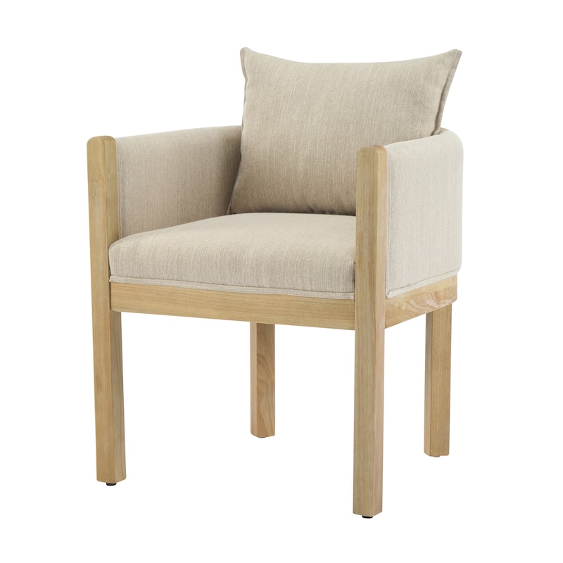 Christopher Knight Home - Callahan Linen Upholstered Dining Chair with Armrests