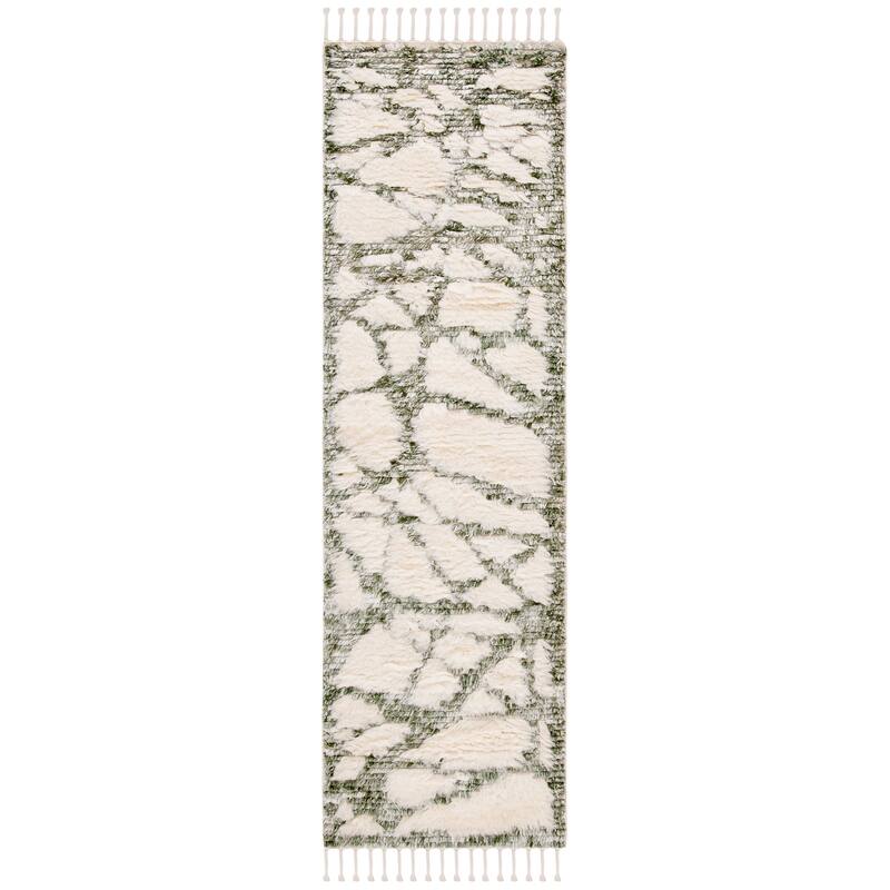 SAFAVIEH Hand-Knotted Manhattan Severine Wool Tassel Rug