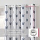 preview thumbnail 22 of 46, HLC.me Arrow Thermal Room Darkening Blackout Energy Efficient Window Curtain Grommet Panels - Set of 2