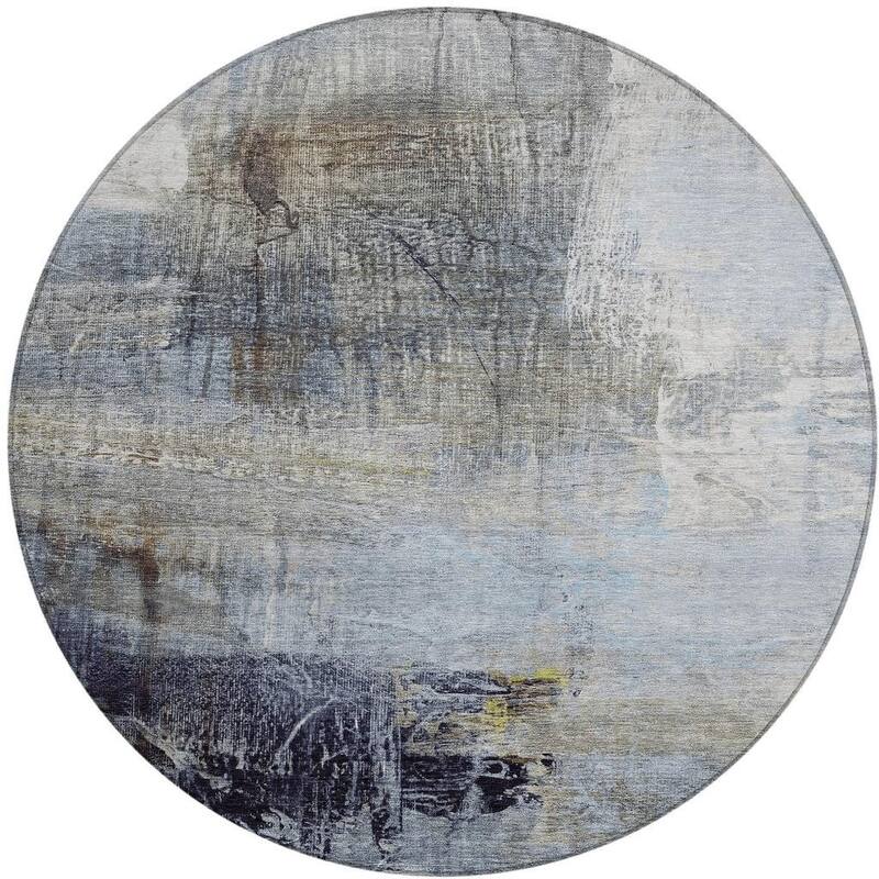 HomeRoots Abstract Transitional Rectangle Outdoor Rug