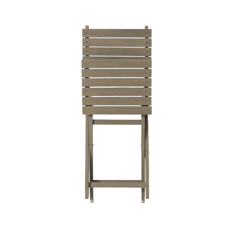 5-Piece Outdoor Acacia Wood Folding Dining Set
