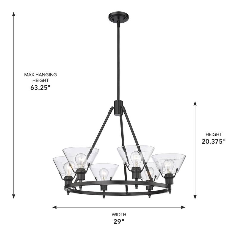 Orwell 6 Light Chandelier