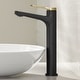 preview thumbnail 19 of 97, KRAUS Indy Single Handle Vessel Bathroom Faucet with Pop Up Drain Spot Free Brushed Brass/ Matte Black