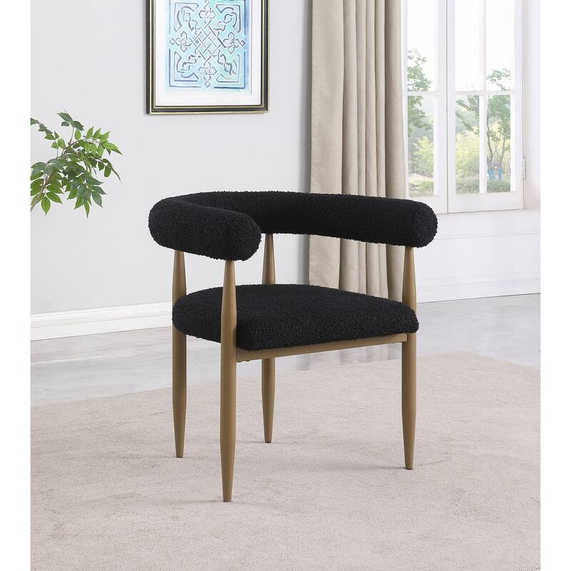 Dunmore Boucle Upholstered Dining Arm Chair (Set Of 2)