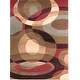 preview thumbnail 8 of 6, Woven Coen Geometric Circles Plush Area Rug