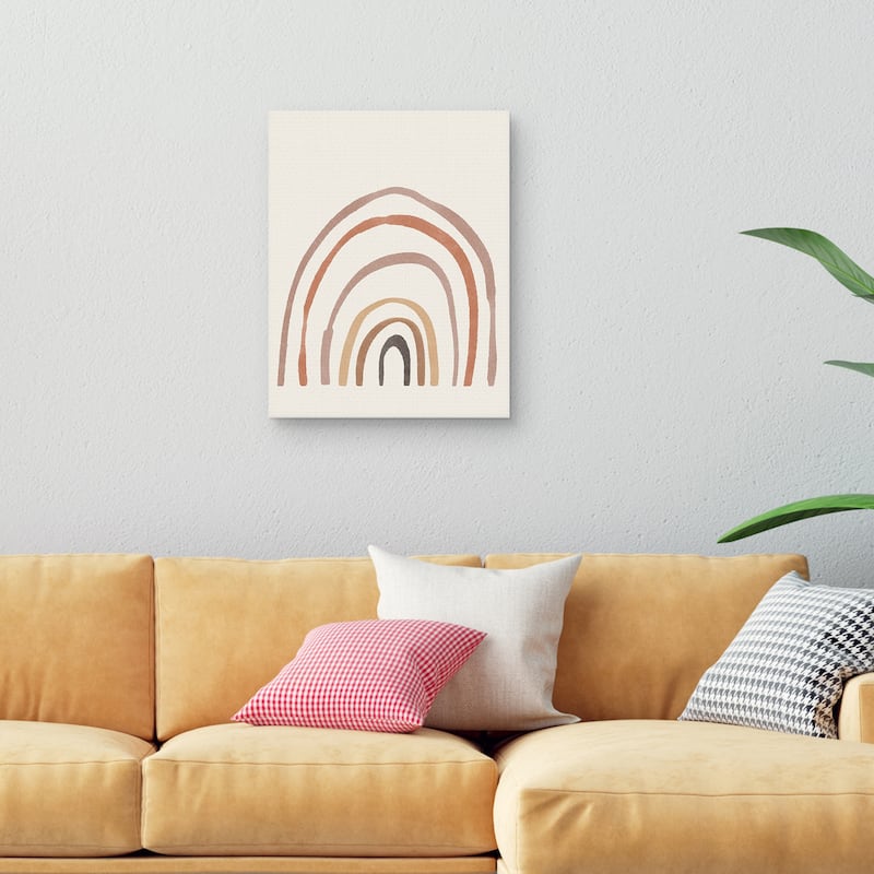 Quirkly Rainbow by Sisi and Seb Canvas Art Print