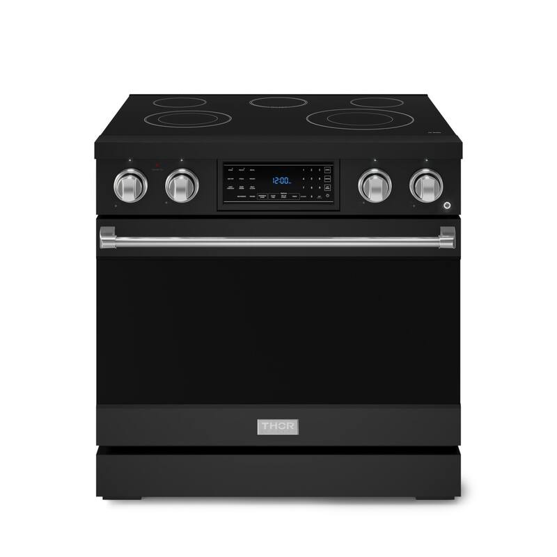 Thor Kitchen RSE36 Gordon Ramsay 6 Cu. Ft. Free Standing Electric - Matte Black / Stainless Steel