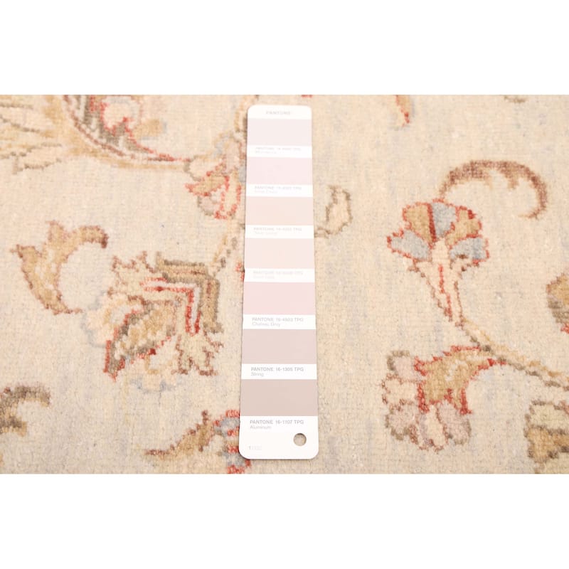 ECARPETGALLERY Hand-knotted Jamshidpour Light Grey Wool Rug - 8'0 x 9'10