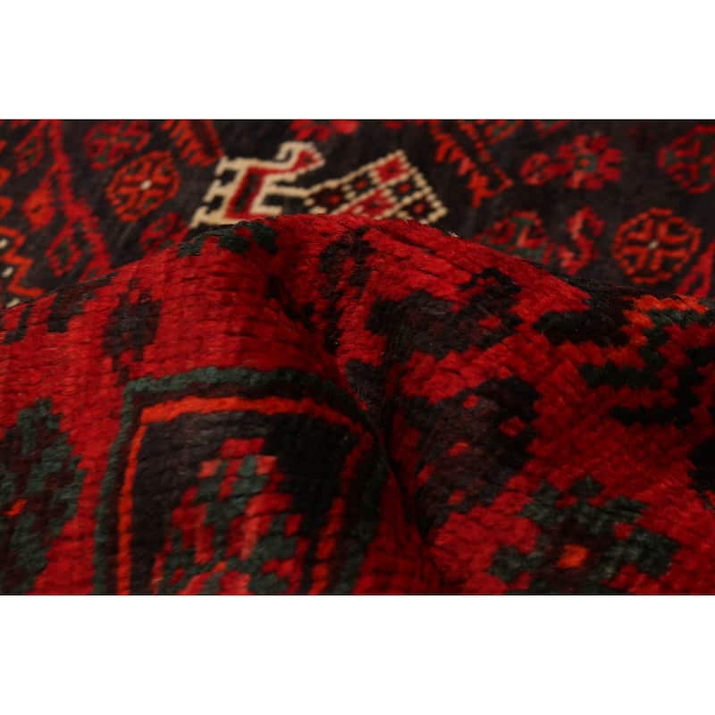 ECARPETGALLERY Hand-knotted Melis Red Wool Rug - 6'3 x 9'7