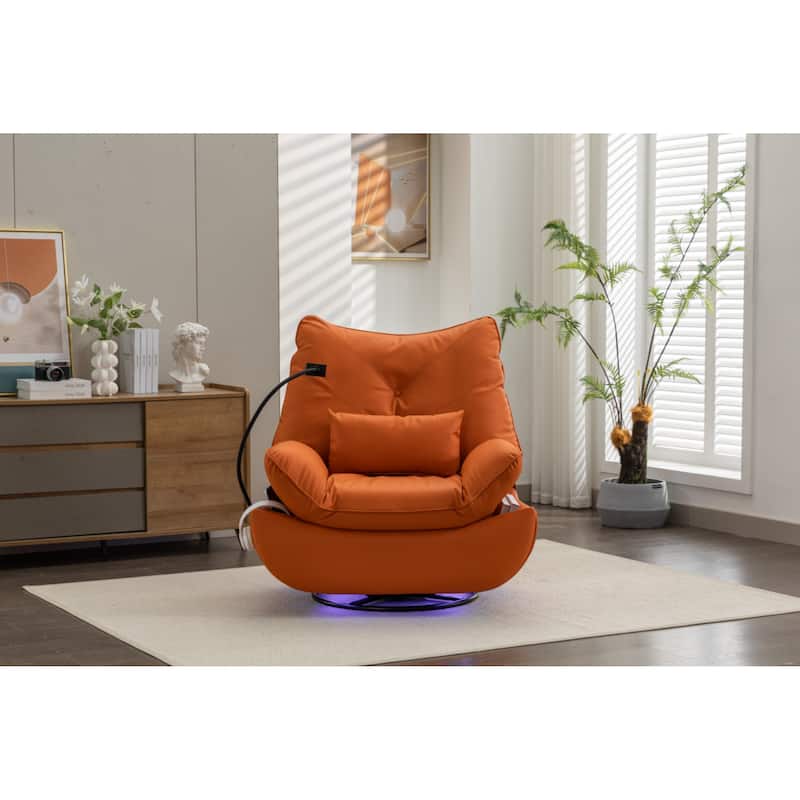 Four Modes Of Intelligent Voice Control,Atmosphere Lamp,Bluetooth Music Player,USB Ports,Back And Forth Swing