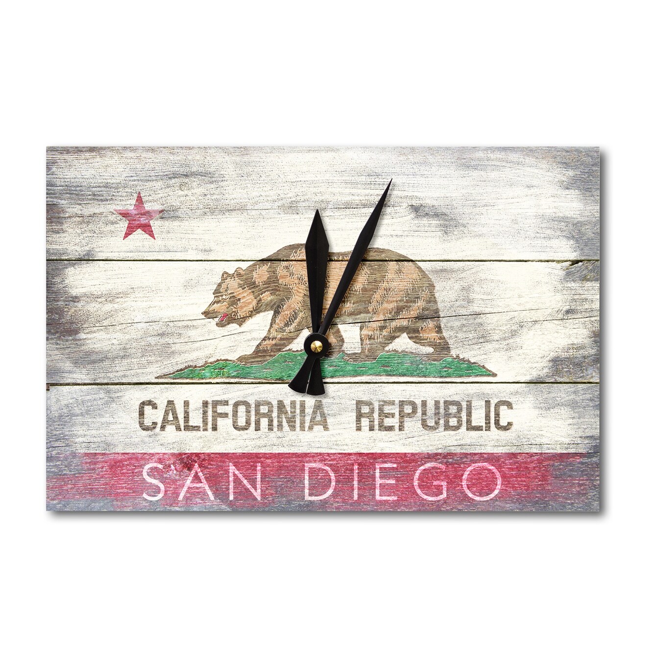 Shop San Diego California State Flag Barnwood Painting