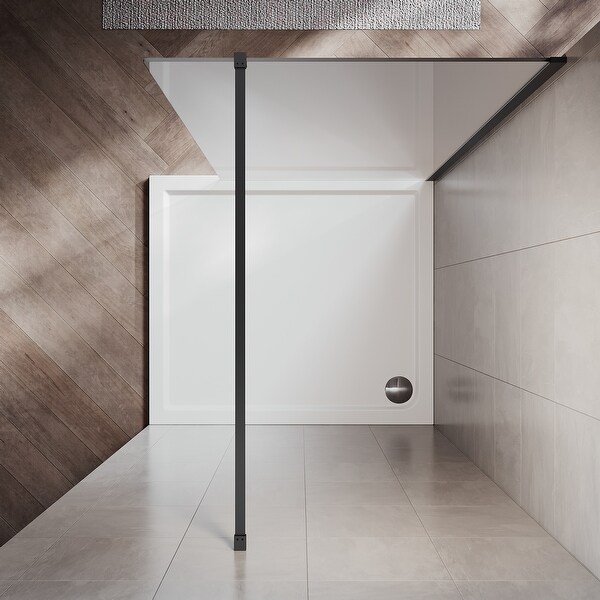 Elegant Frameless Fixed Glass Panel Shower Doors 72inch High with