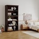 preview thumbnail 19 of 24, 71" Tall Book Case Wooden 5 Shelf Bookcase