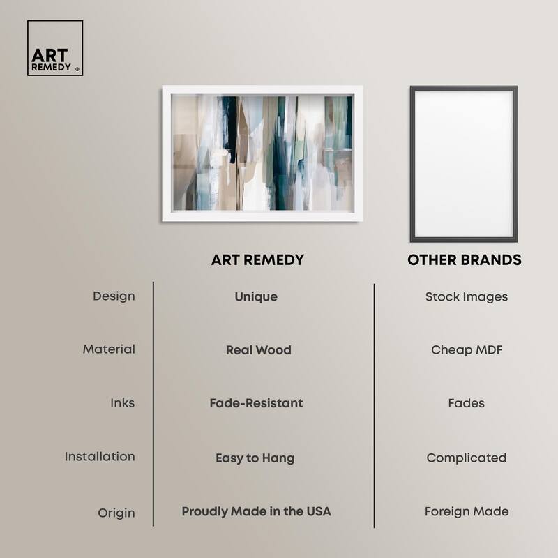 Color Columns Shadowbox by Art Remedy