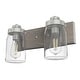 preview thumbnail 2 of 10, Hunter Devon Park Bathroom Vanity Wall Light, Damp Rated, Rustic, Farmhouse