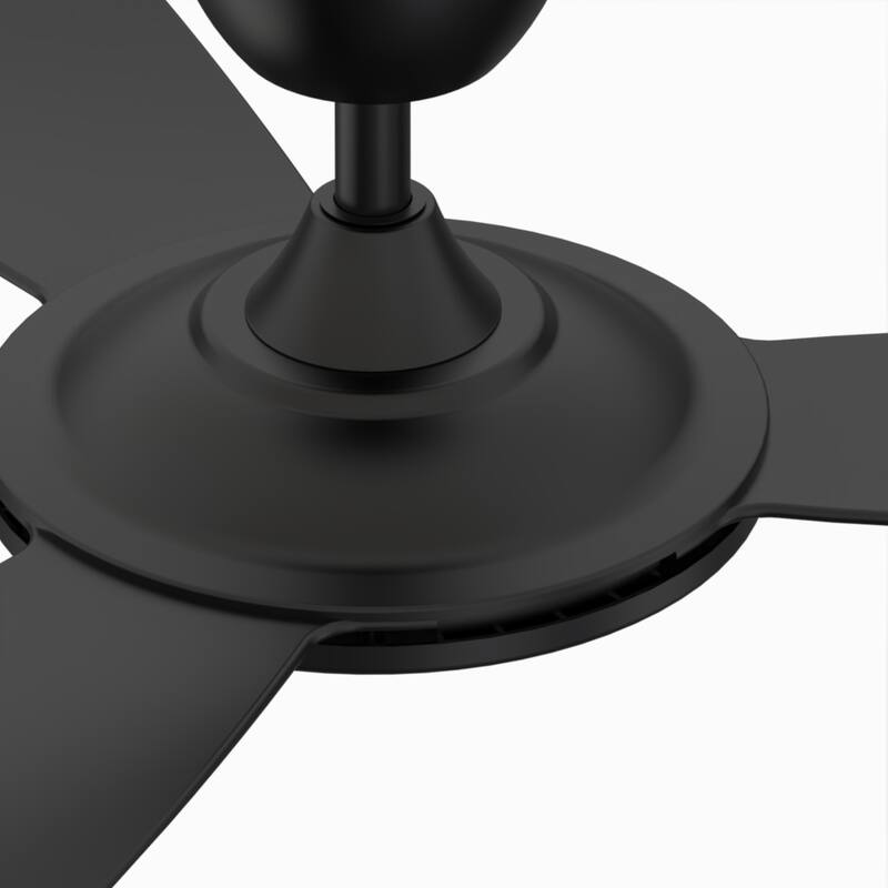 Fanimation GlideAire 52 inch Indoor/Outdoor Smart Ceiling Fan with Remote - Black