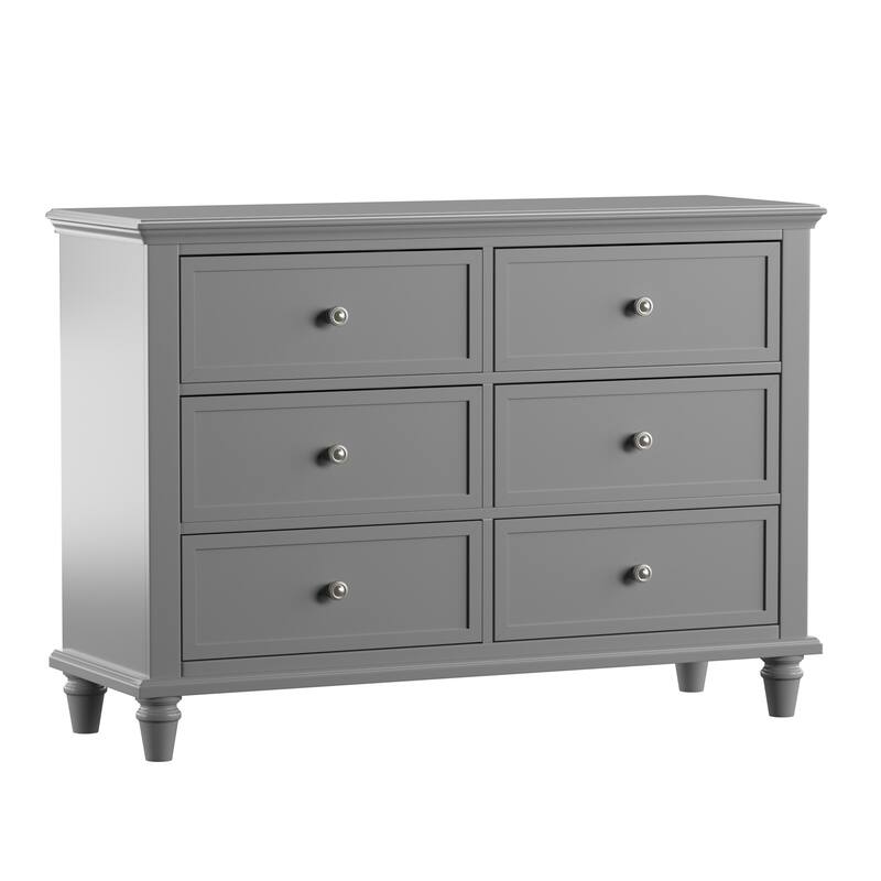 Preston 2-drawer Wide Dresser by iNSPIRE Q Junior - Dresser-Grey Finish