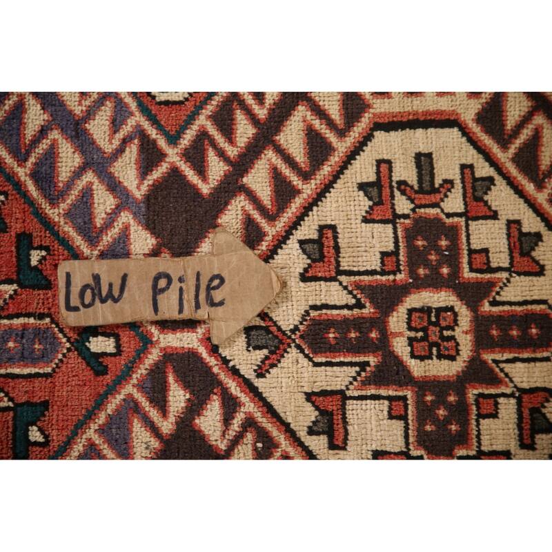 Bakhtiari Persian Vintage Runner Rug Hand-knotted Wool Carpet - 3'2"x 10'0"