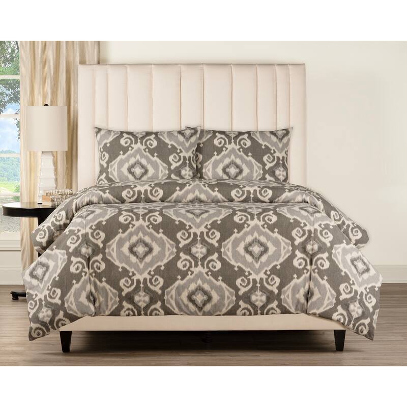 Magnolia Home Fashions Delhi Storm Duvet cover & shams Set
