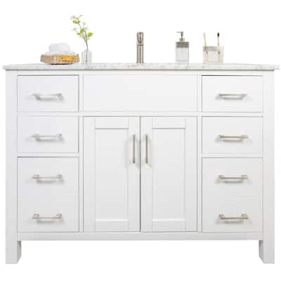 Amaya Marble Countertop 48-inch Single-sink Bathroom Vanity Set