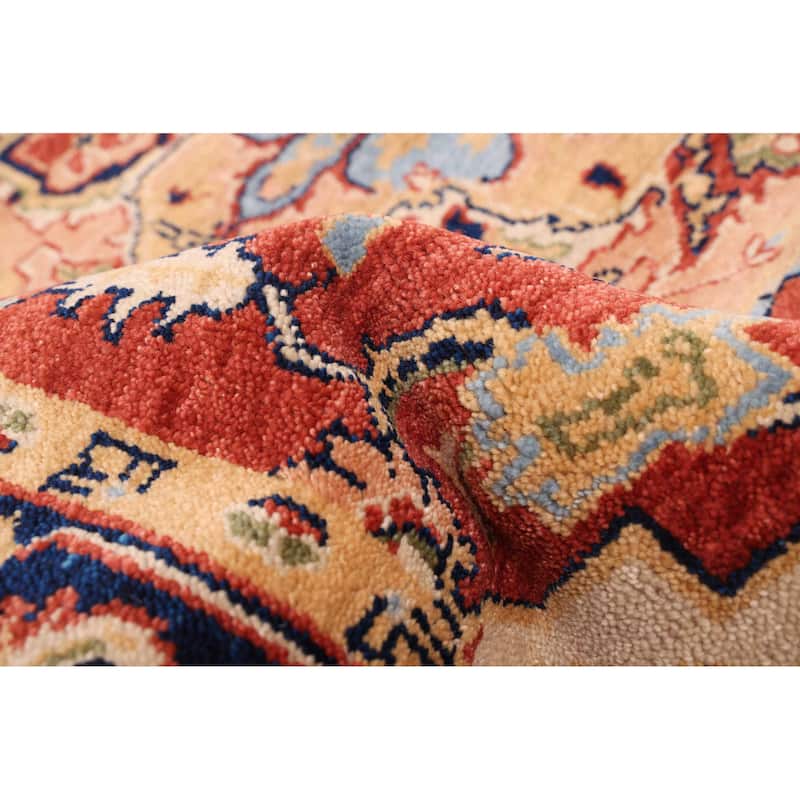 ECARPETGALLERY Hand-knotted Jules Sultane Dark Copper Wool Rug - 5'0 x 7'0