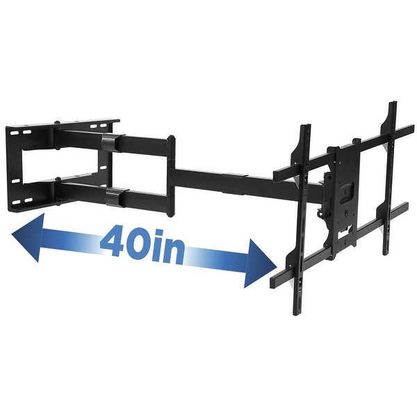 Shop Mount It Long Arm Tv Mount Full Motion Wall Bracket With 40 Inch Extension Articulating Arm Overstock 28263966